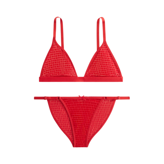 KHW190010-7012 (W) Kith Bra & Cheeky Set Cherry Bomb