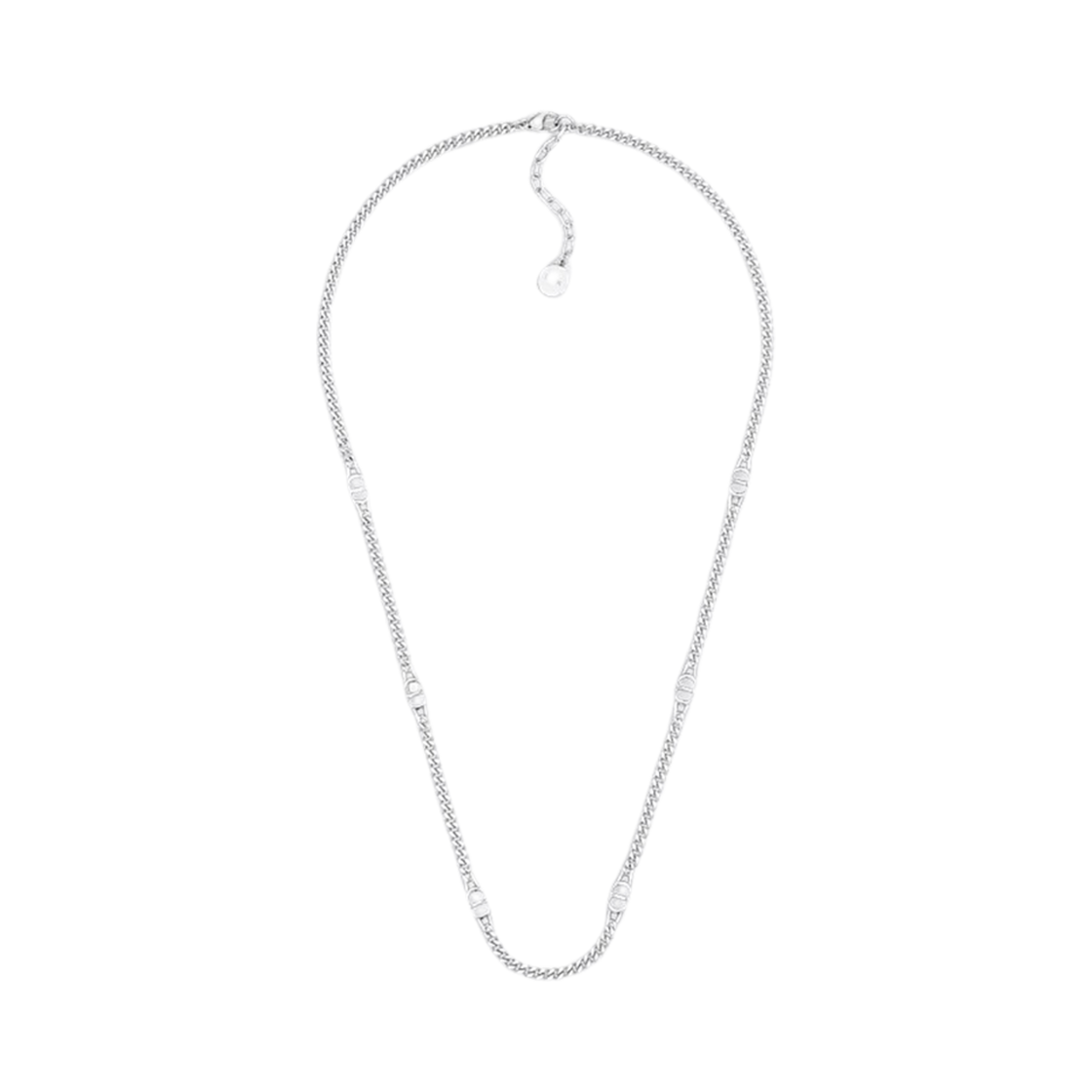 디올 CD 아이콘 씬 체인 링크 네클리스 실버(Dior CD Icon Thin Chain Link Necklace Silver)