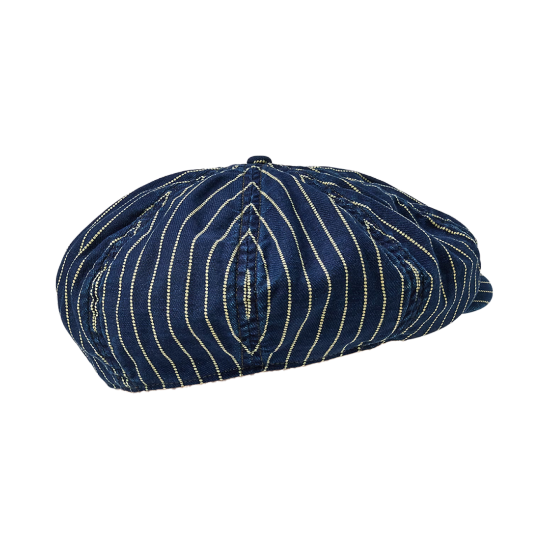 더블알엘 인디고 닷 스트라이프 트윌 뉴스보이 캡 린스(Double RL Indigo Dot Stripe Twill Newsboy Cap Rinse) - 2