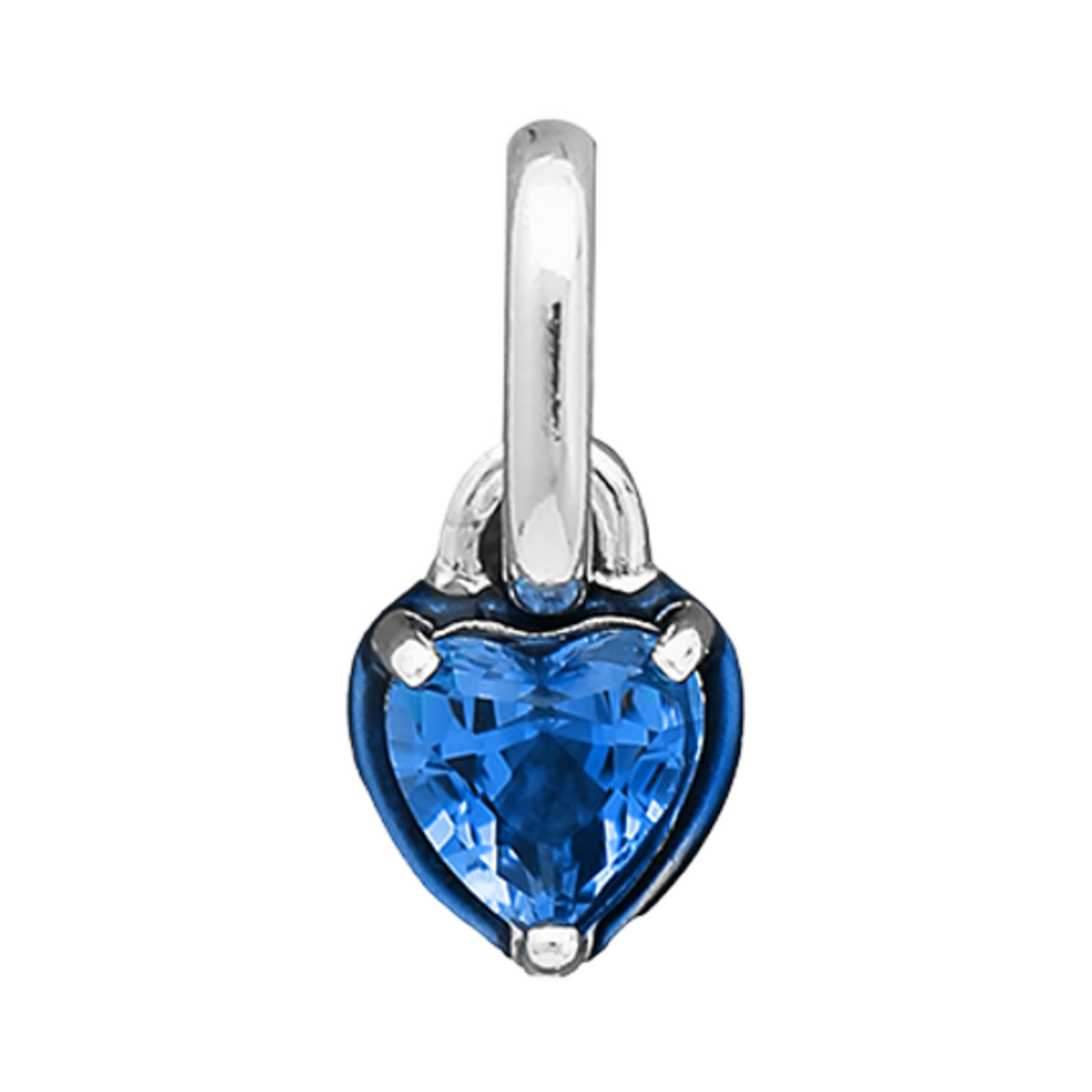 (W) 판도라 미 차크라 하트 미니 댕글 참 스털링 실버 블루((W) Pandora ME Chakra Heart Mini Dangle Charm Sterling Silver Blue) - 1