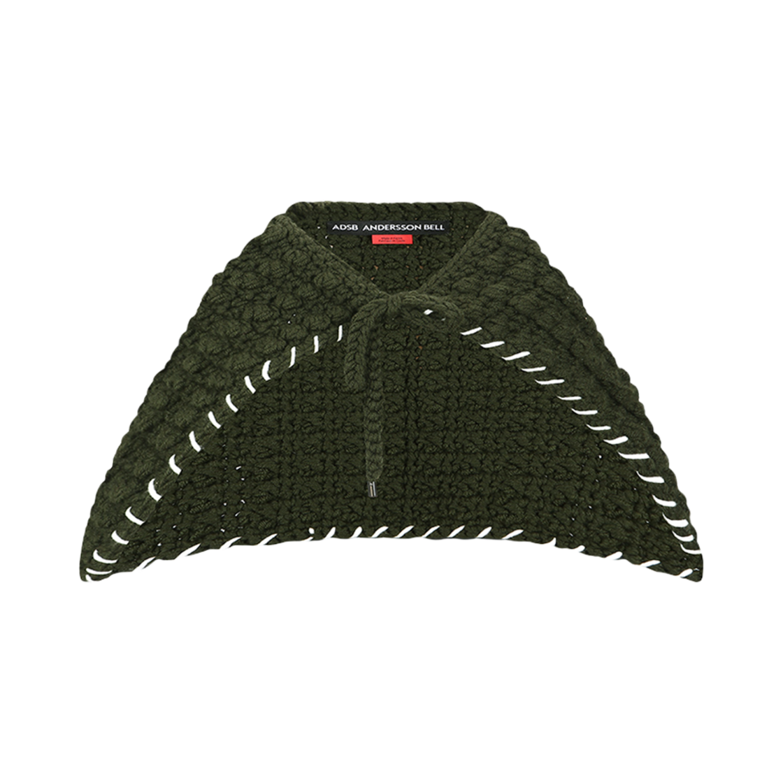 aaa428u(BLACK) ADSB Andersson Bell Unisex Chunky Wool Blend Hand Knitted Scarf Black