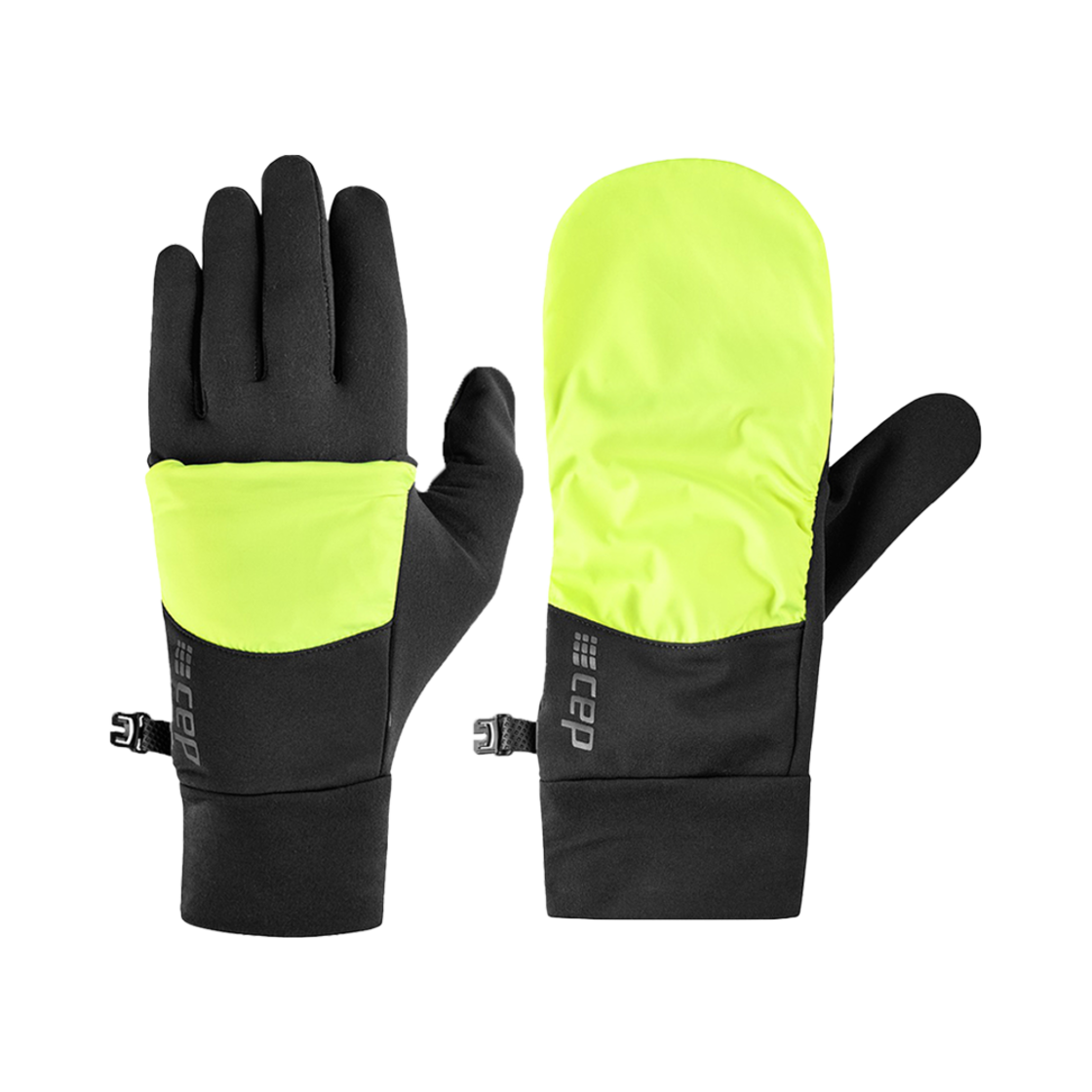 CEP 콜드웨더 2in1 글러브 V2 네온옐로 블랙(CEP ColdWeather 2in1 Glove V2 NeonYellow Black)