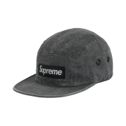 Supreme Washed Linen Camp Cap Black - 19SS