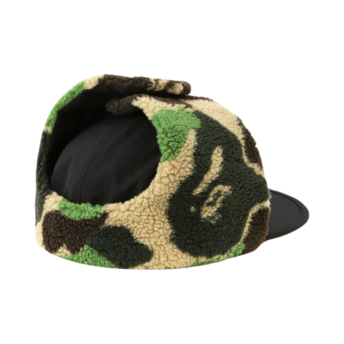 베이프 ABC 카모 퍼피 플라이트 캡 블랙(BAPE ABC Camo Puffy Flight Cap Black) - 2