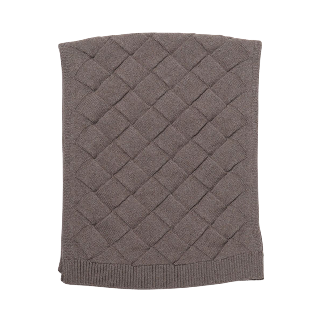 753027V36Y01540 Bottega Veneta Intreccio Wool Scarf Riverbed