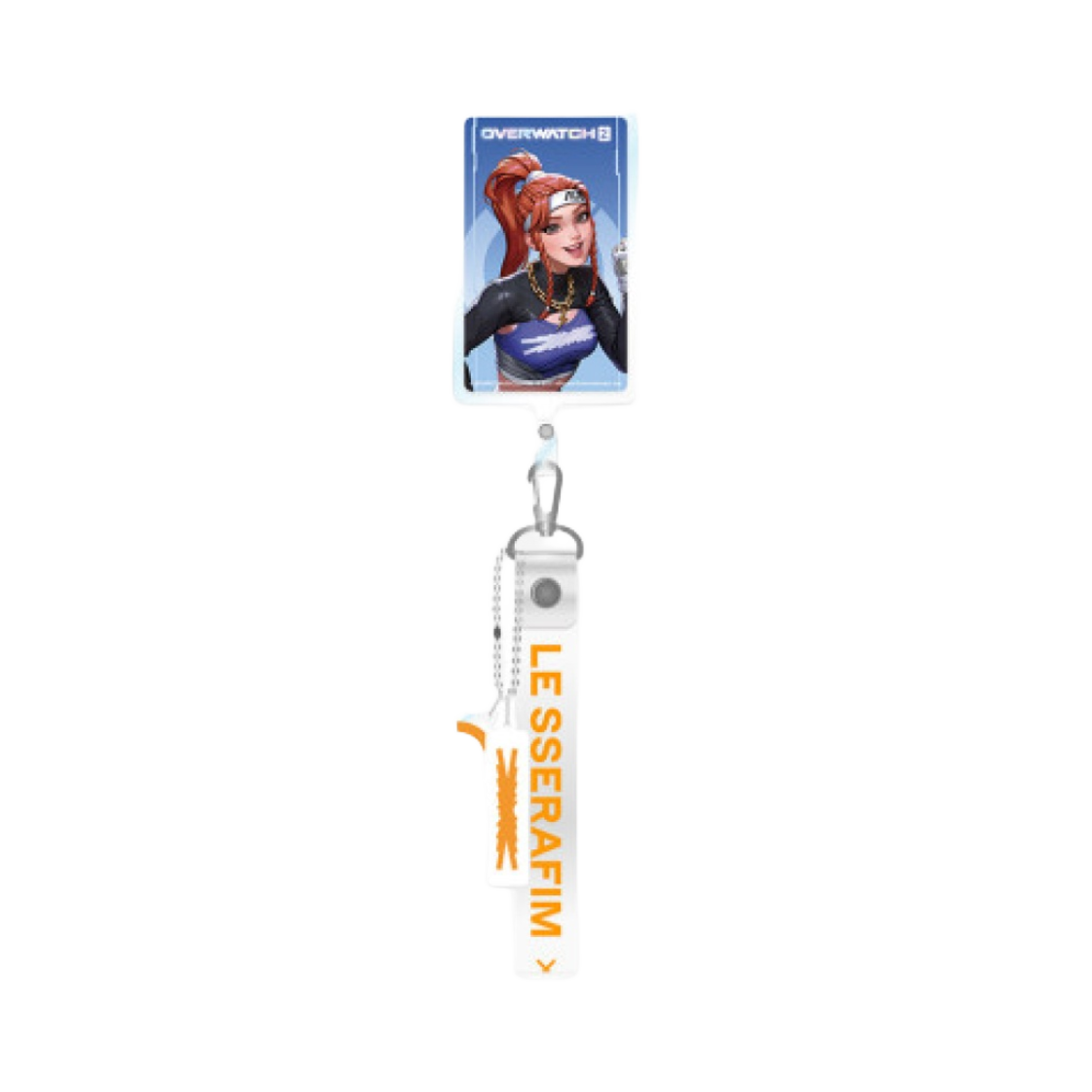 블리자드 x 르세라핌 오버워치 2 스트랩 키링 폰탭 오리지널 버전 브리기테(Blizzard x LE SSERAFIM Overwatch 2 Strap Keyring Phonetab Original Ver. Brigitte)