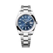 Rolex Datejust 41mm 126300 Fluted Motif Bright Blue Oyster
