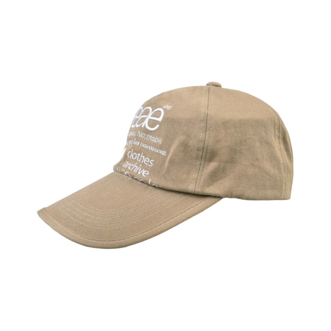 에이에이 웹 로고 5 패널 볼캡 베이지(Aeae Web Logo 5 Pannel Ball Cap Beige) - 2