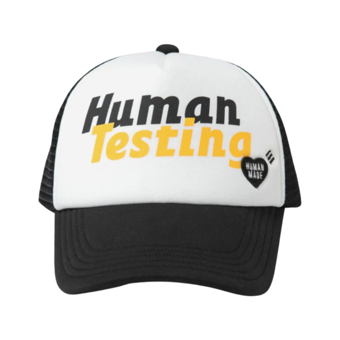 휴먼 메이드 x 에이셉 라키 휴먼 테스팅 메쉬 캡 블랙 화이트(Human Made x A$AP Rocky Human Testing Mesh Cap Black White)