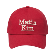 Matin Kim Matin Volume Logo Ball Cap Red
