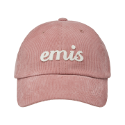 Emis Applique Corduroy Ball Cap Pink