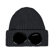 C.P. Company Extra Fine Merino Wool Goggle Beanie Forged Iron Grey