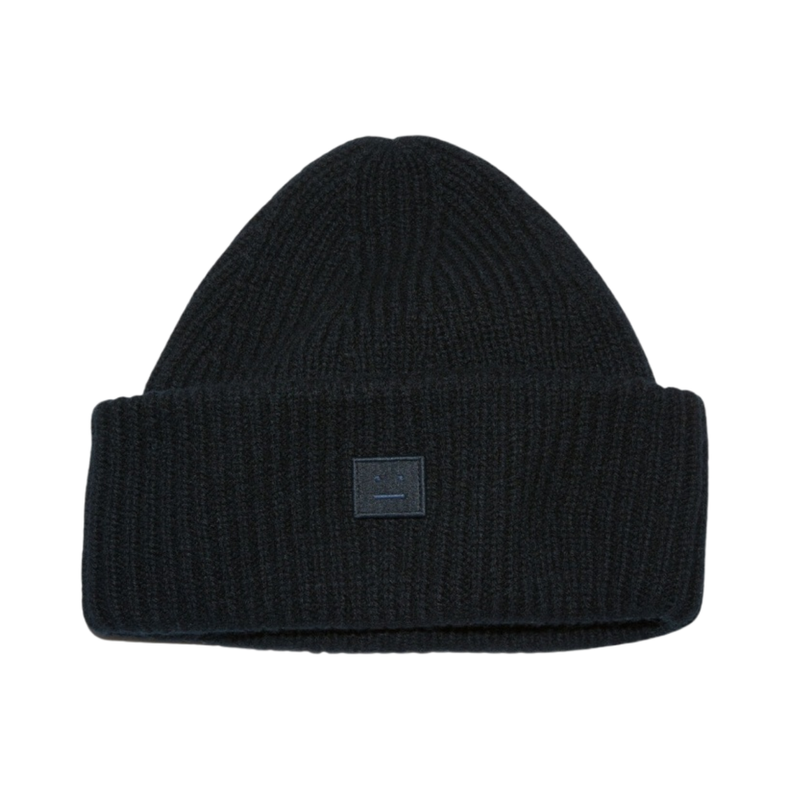 C40270-900 Acne Studios Small Face Logo Beanie Black