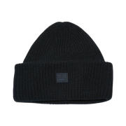 Acne Studios Small Face Logo Beanie Black