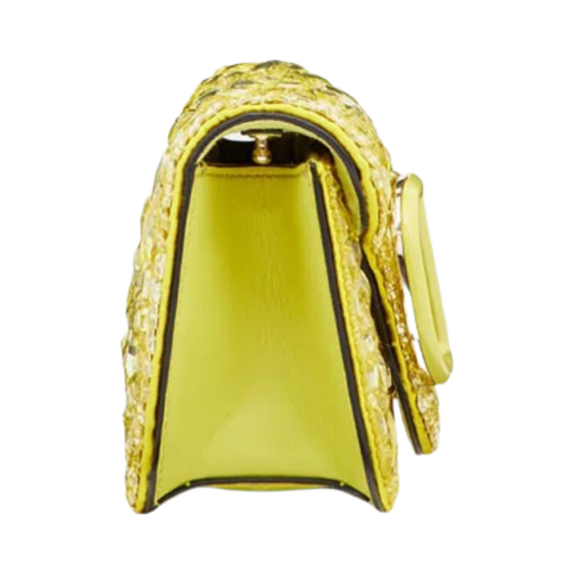 발렌티노 크리스탈 스몰 로코 숄더백 레몬(Valentino Small Loco Shoulder Bag With Crystals Lemon) - 3
