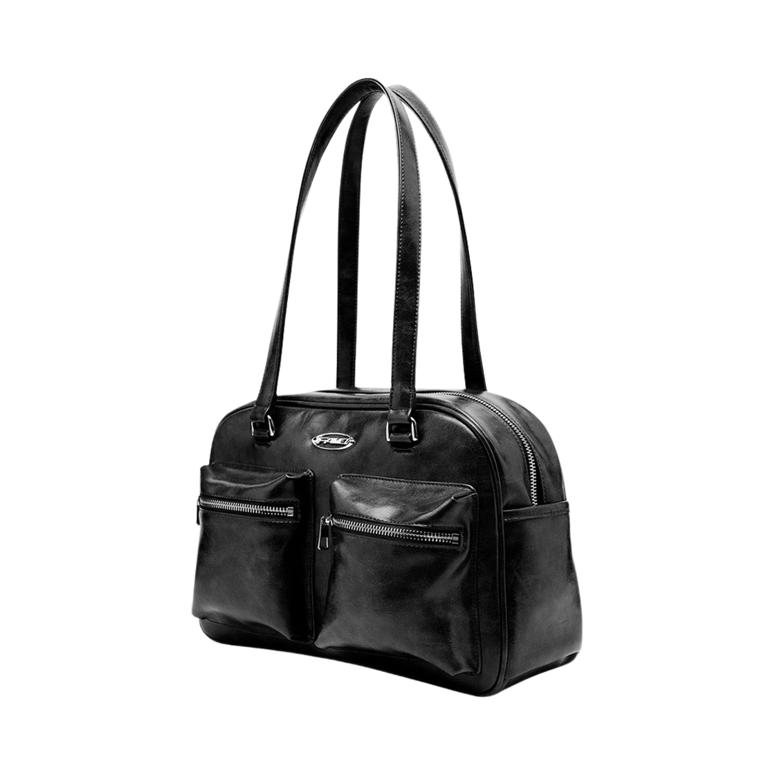 S30483 FAD Boston Bag Vegan Leather Black