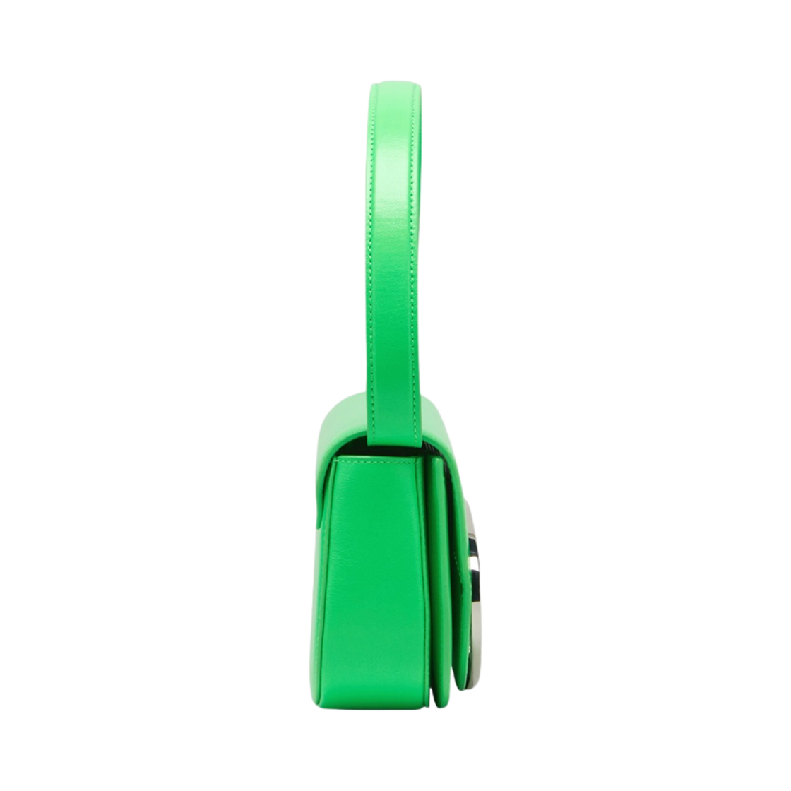 디젤 1DR 숄더백 인 네온 레더 그린 플루오(Diesel 1DR Shoulder Bag in Neon Leather Green Fluo) - 2