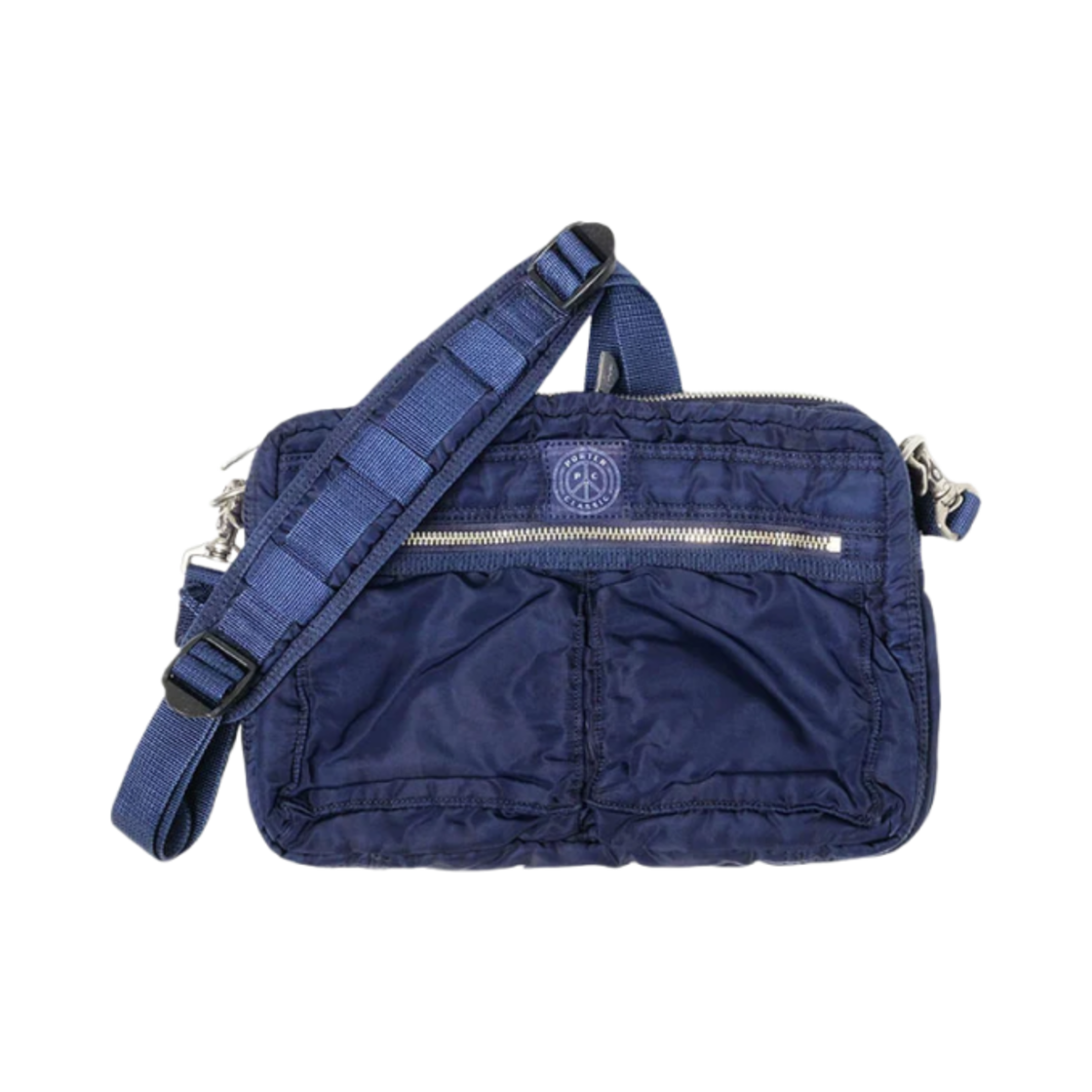 포터 클래식 슈퍼 나일론 숄더백 M 블루(Porter Classic Super Nylon Shoulder Bag M Blue)