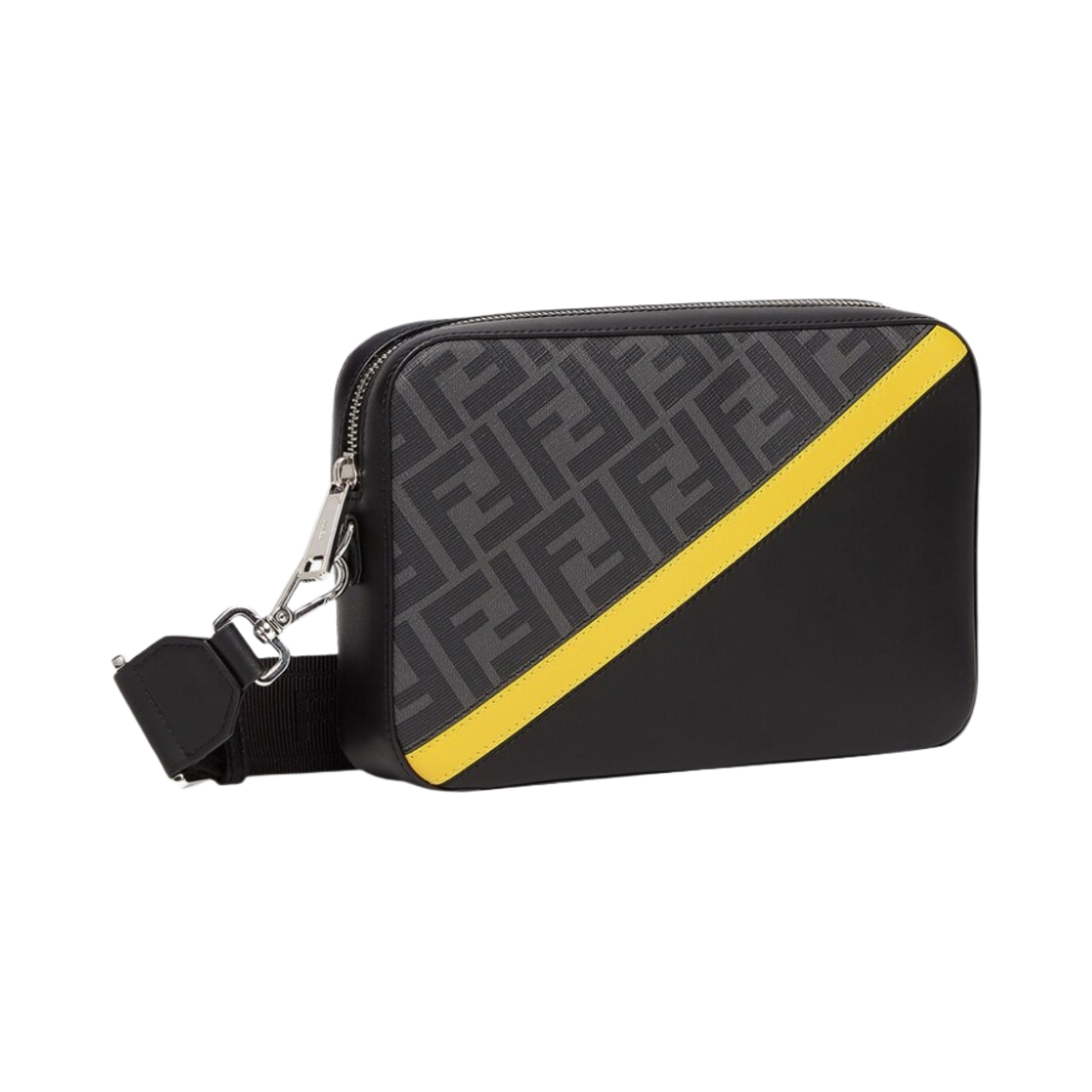 펜디 FF 모티프 텍스처 패브릭 카메라 케이스백 그레이(Fendi Camera Case Bag in Textured Fabric with FF Motif Gray) - 2