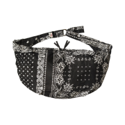 Kapital Gauze Rat Brand Bandana Patchwork Pattern Transit Snufkin Bag Black