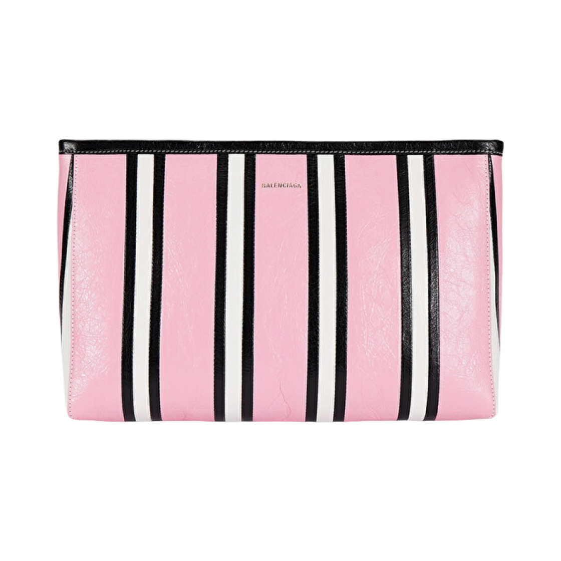 6729702100M5960 Balenciaga Barbes Large Zip Pouch Pink