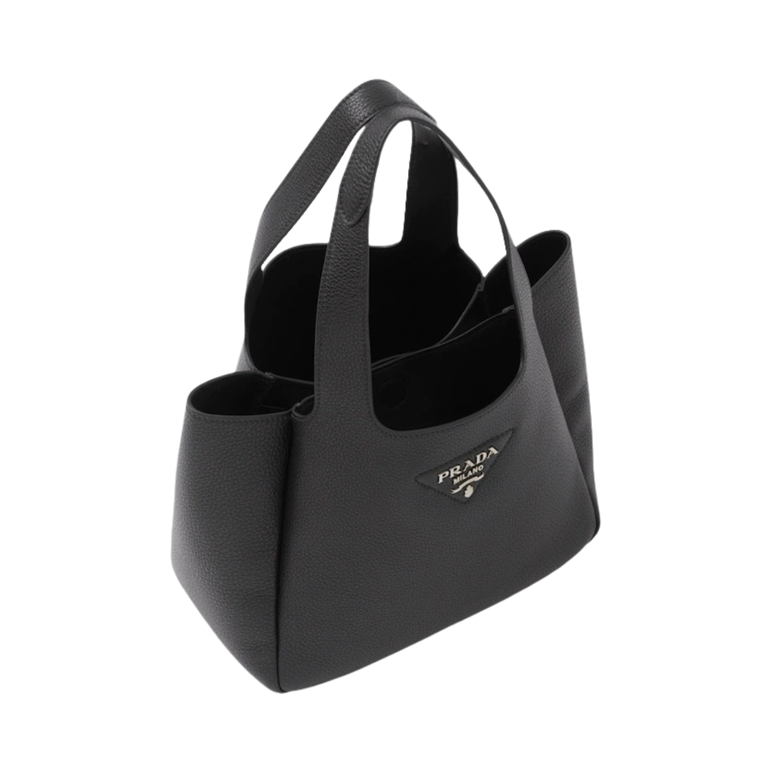 프라다 레더 토트백 블랙(Prada Leather Tote Bag Black) - 2