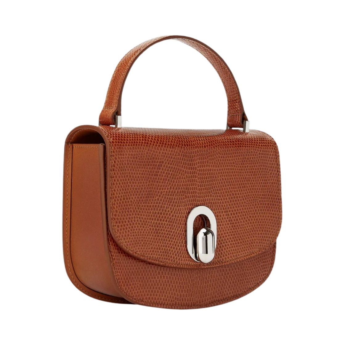 사베트 미니 톤도 제뉴인 리자드 카프스킨 메이플(Savette Mini Tondo in Genuine Lizard Calfskin Maple)