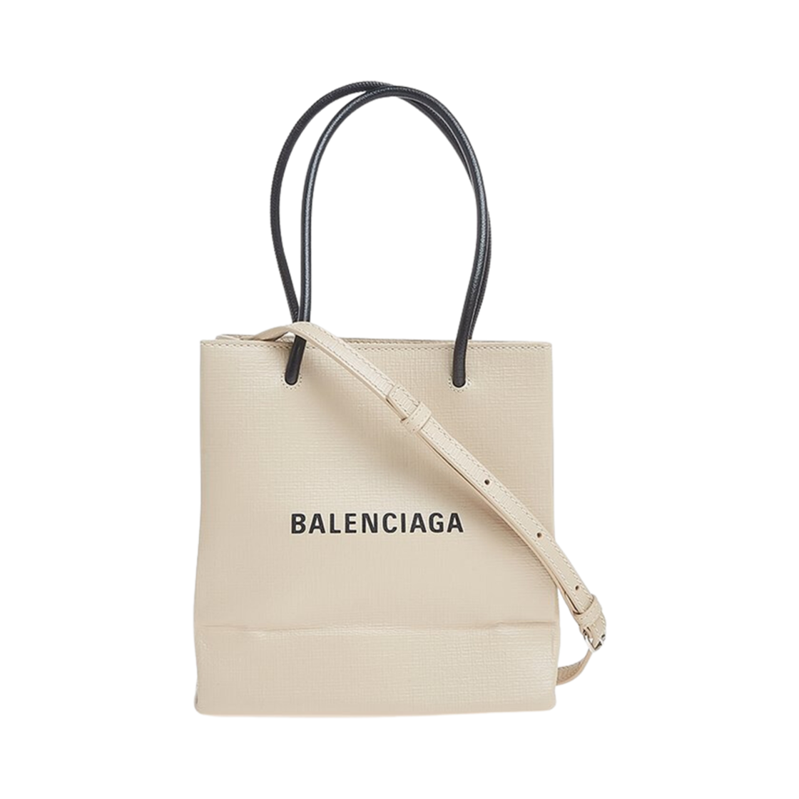 5978580AI2N2730 Balenciaga Shopping XXS North-South Tote Bag Light Beige