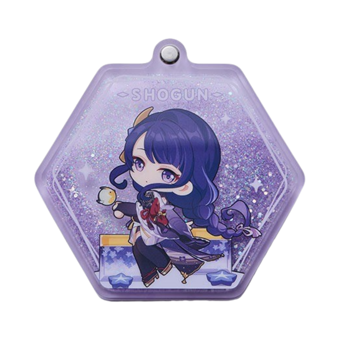 원신 휴대용 글리터 손거울 달콤한 여름 라이덴 쇼군