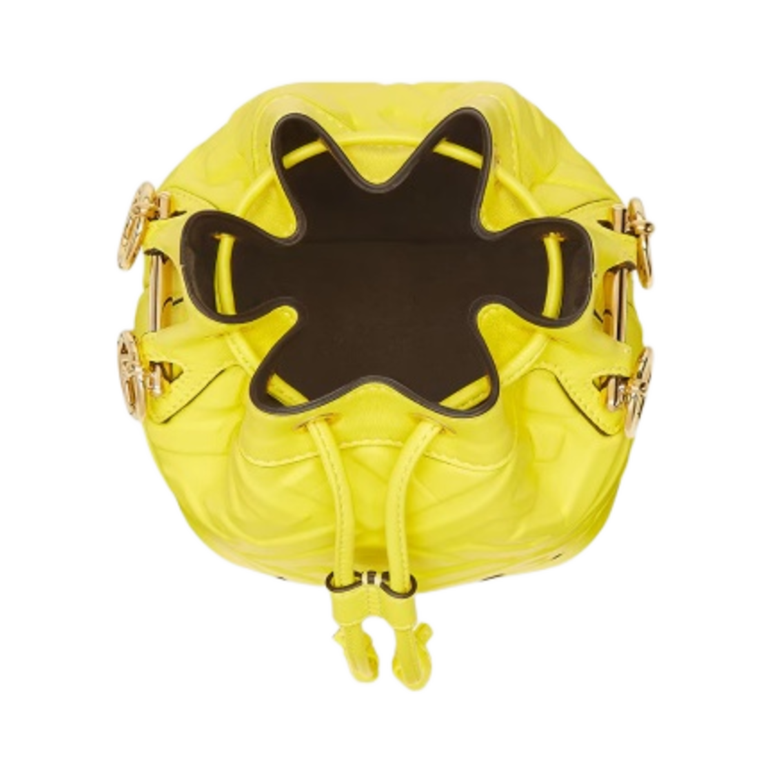 펜디 몬트레조 FF 모티프 레더 미니백 옐로우(Fendi Mon Tresor FF Motif Leather Mini Bag Yellow) - 4