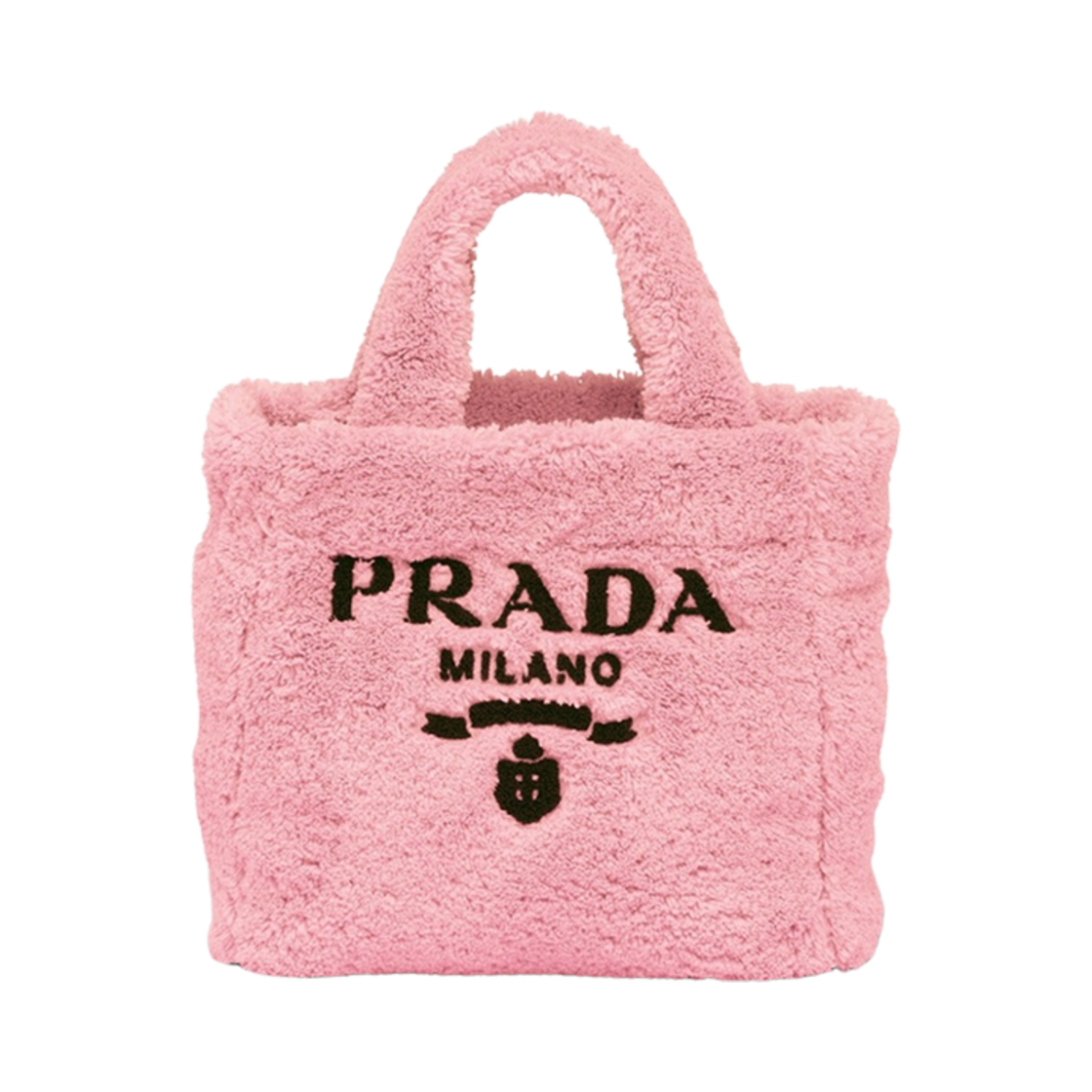 프라다 테리 미니 토트백 페탈 핑크 블랙(Prada Terry Mini Tote Bag Petal Pink Black) - 1