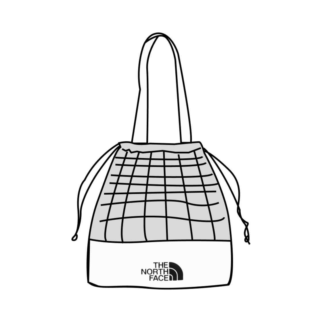 NN2PQ17K The North Face White Label Mesh Bag White