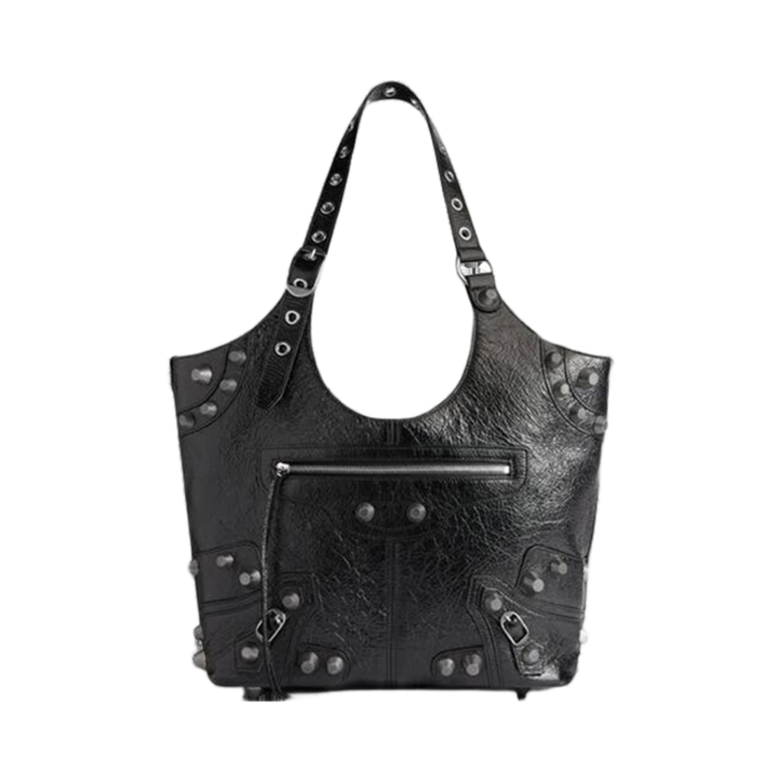 발렌시아가 르 카골 미디움 캐리 올 백 블랙(Balenciaga Le Cagole Medium Carry All Bag Black) - 1