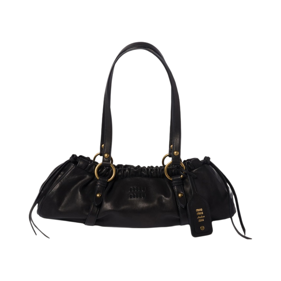 미우 미우 나파 레더백 블랙(Miu Miu Nappa Leather Bag Black) - 1