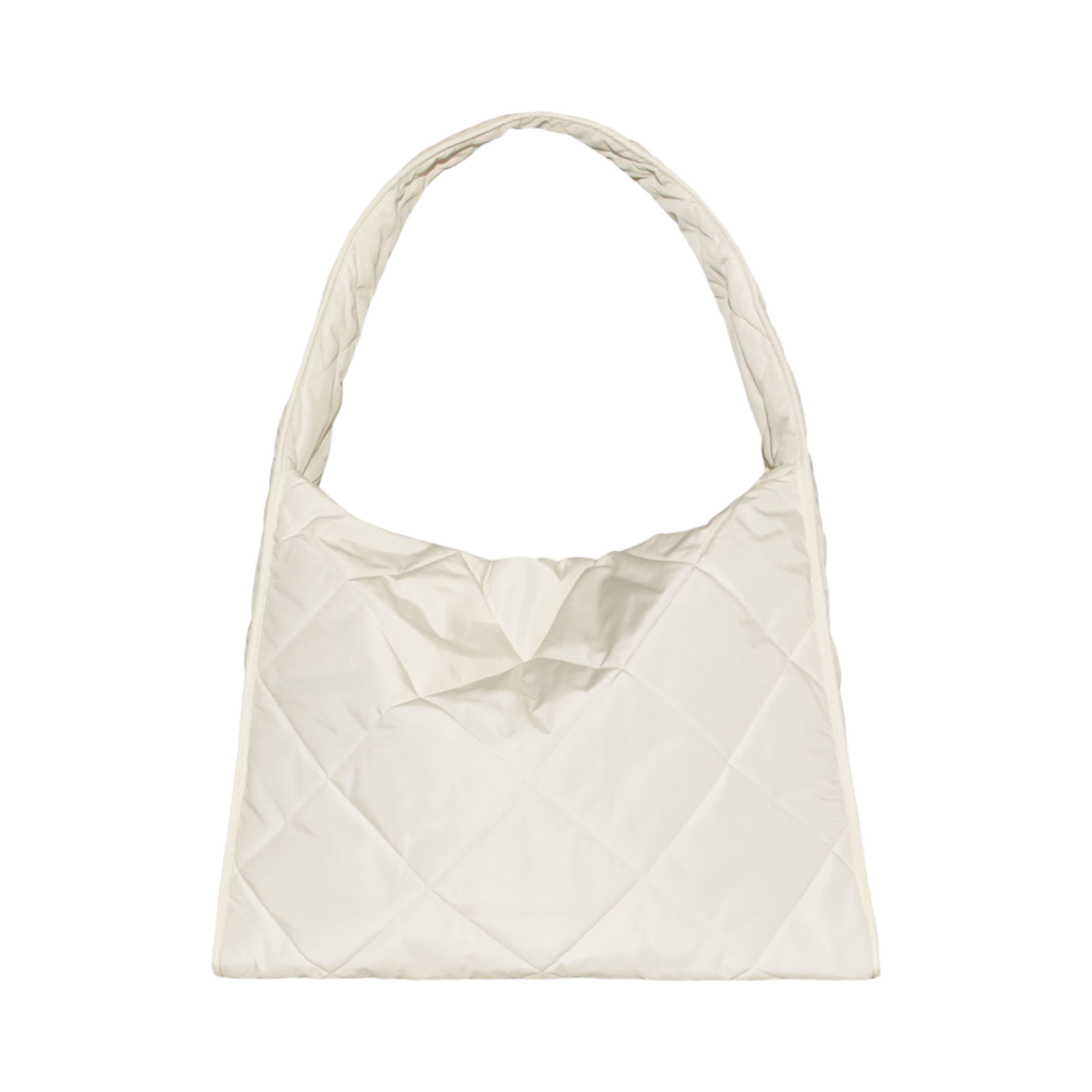 코스 다이아몬드 퀼티드 오버사이즈 숄더백 크림(COS Diamond Quilted Oversized Shoulder Bag Cream)