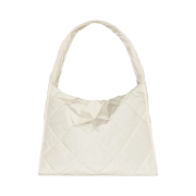COS Diamond Quilted Oversized Shoulder Bag Cream