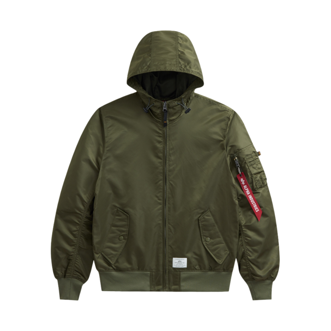 알파 인더스트리 L-2B 후디드 젠 II 플라이트 자켓 OG-107 그린
