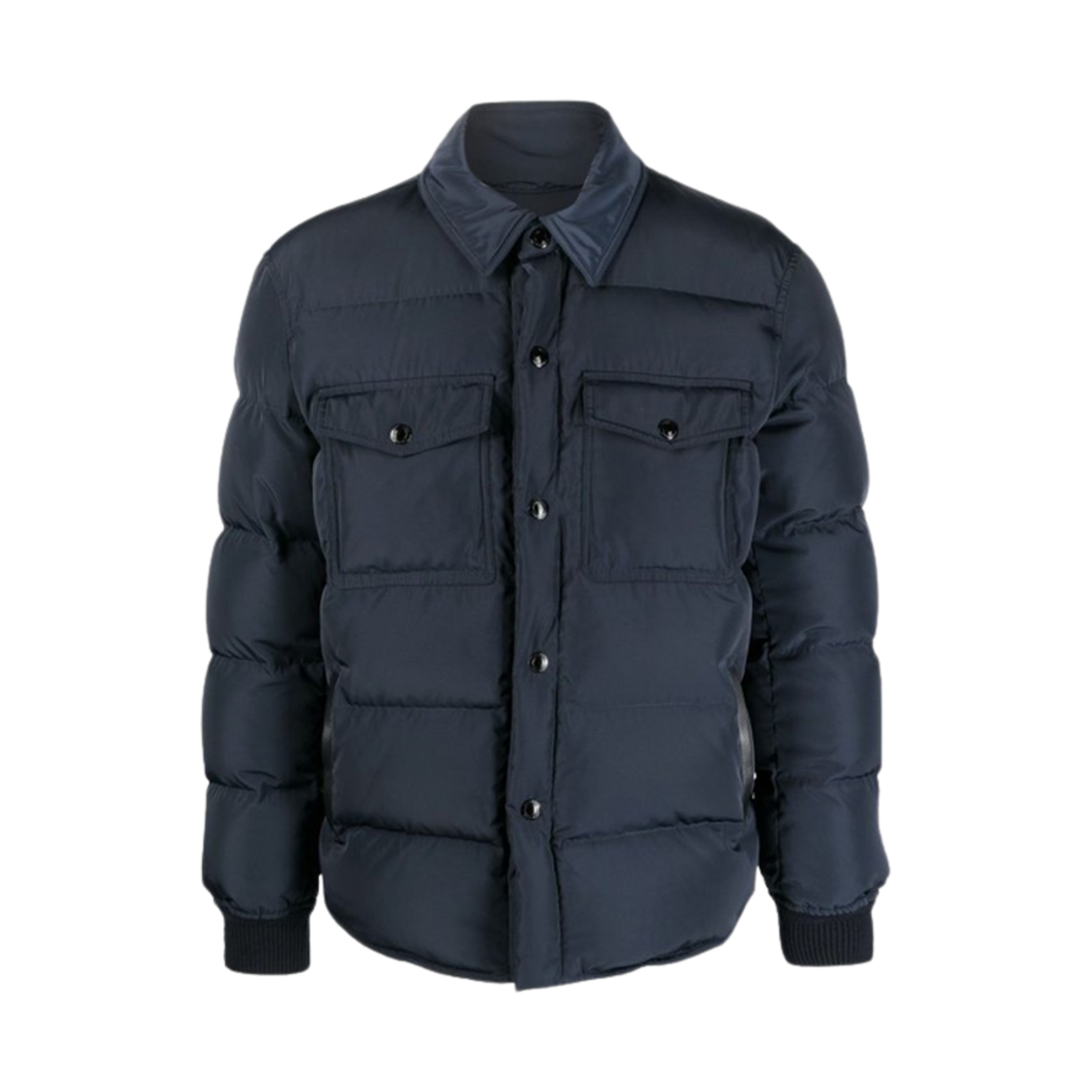 OBD002-FMN001S23-HB785 Tom Ford Techno Ottoman Down Padded Outshirt Ink Blue