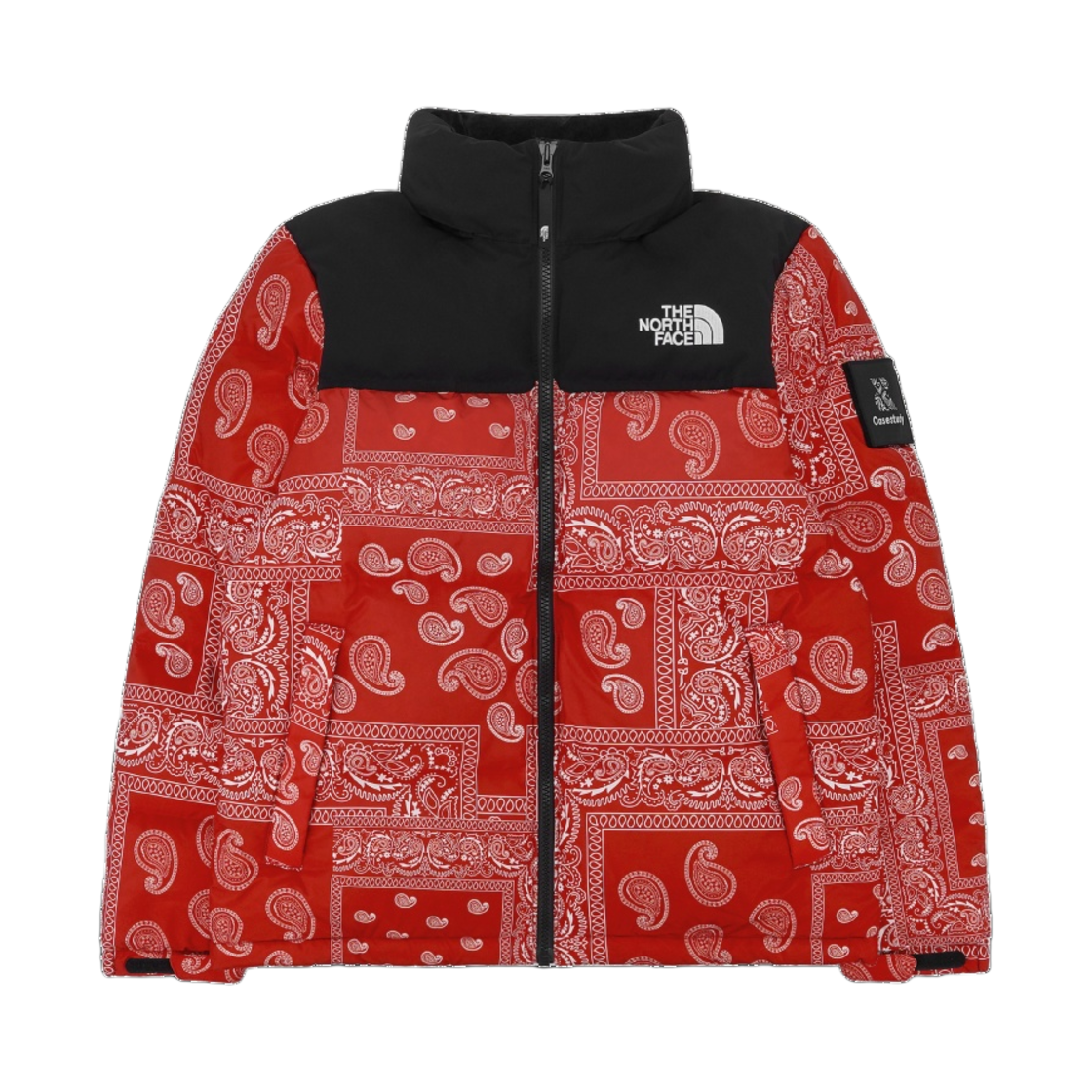 노스페이스 눕시 다운 자켓 레드