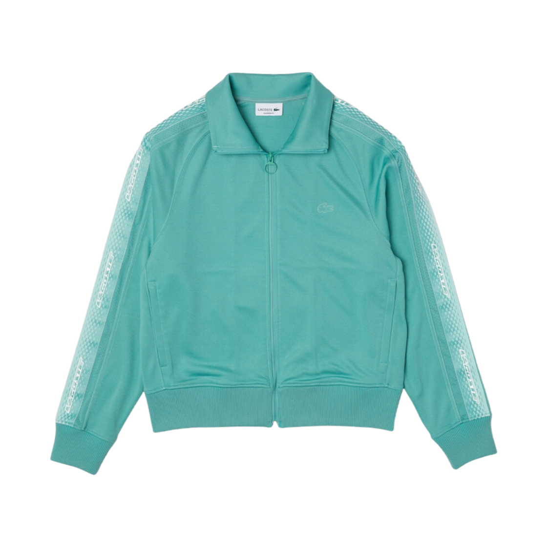 라코스테 액티브 피케 인터록 트랙 집업 민트(Lacoste Active Pique Interlock Track Zip-Up Mint)