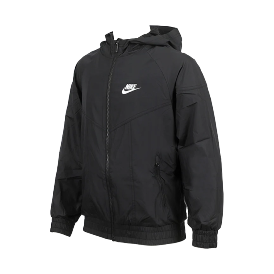 FZ5516-010 (Kids) Nike NSW Windrunner Hooded Jacket Black White