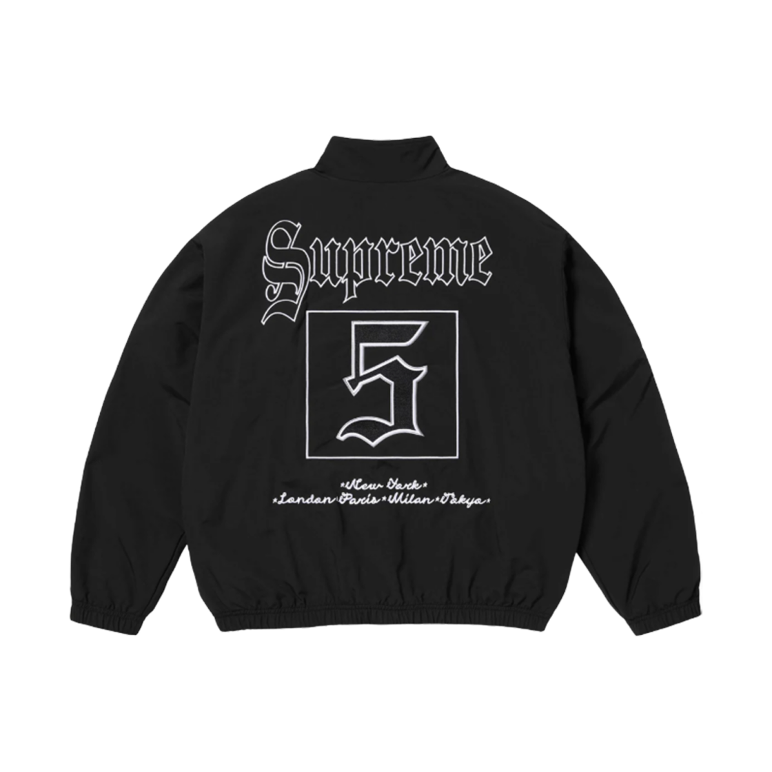 슈프림 올드 잉글리쉬 트랙 자켓 블랙 - 25SS | Supreme | KREAM