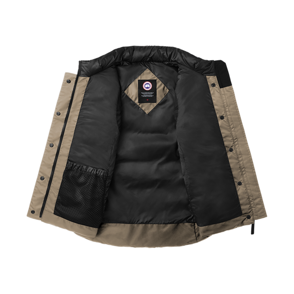 (W) 캐나다 구스 프리스타일 베스트 퍼포먼스 사틴 블랙 라벨 퀵샌드((W) Canada Goose Freestyle Vest Performance Satin Black Label Quicksand) - 2