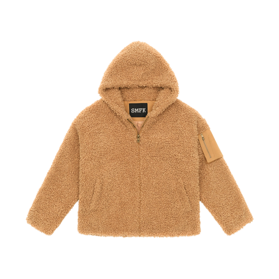 (W) 에스엠에프케이 와일드월드 어드벤처 아웃도어 포우 퍼 후드 위트((W) SMFK Wildworld Adventure Outdoor Faux Fur Hoodie Wheat)