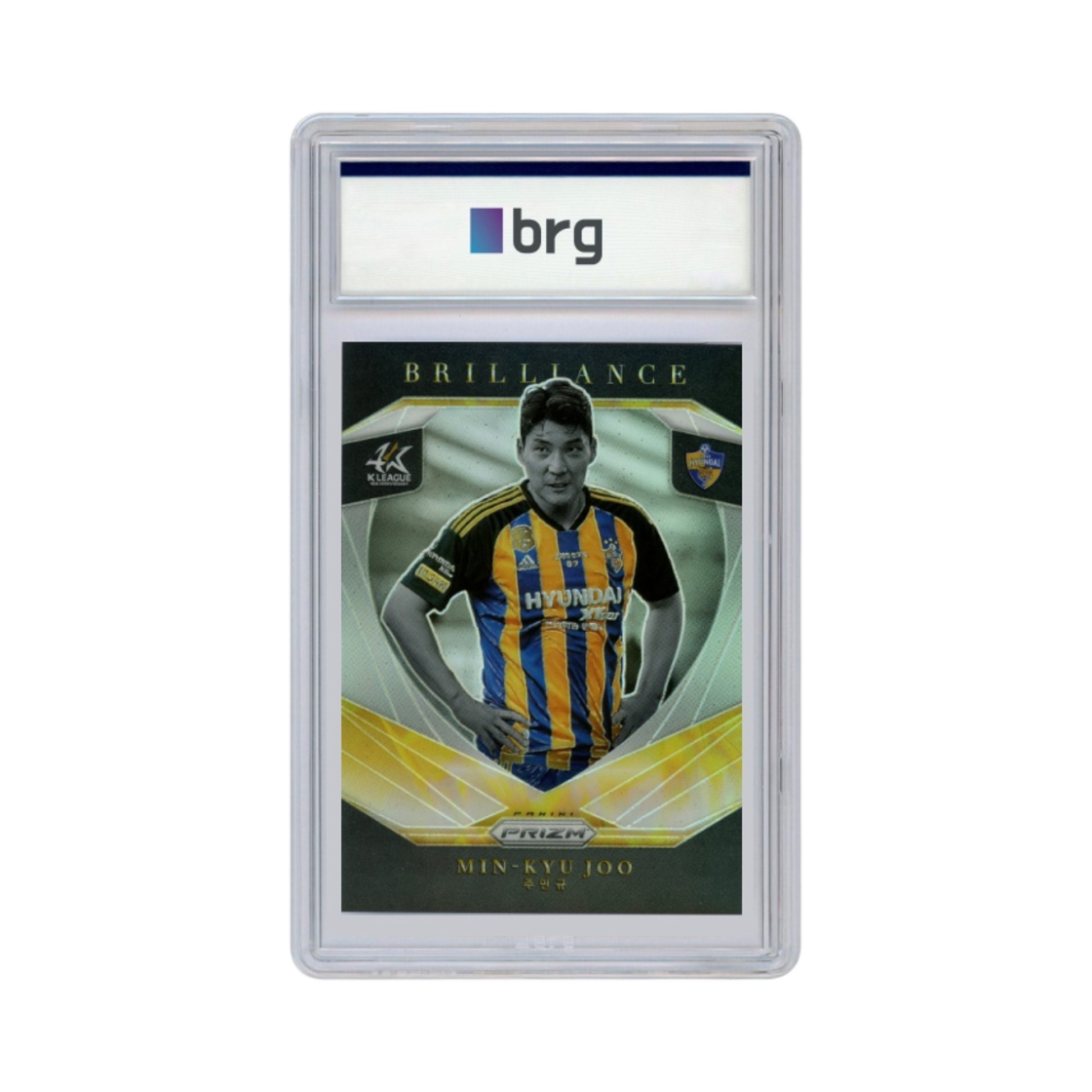 파니니 프리즘 K 리그 #14 울산 현대 주민규 브릴리언스 축구 카드 2023(Panini Prizm K League #14 Ulsan Hyundai Joo Min Kyu Brilliance Soccer Card 2023)