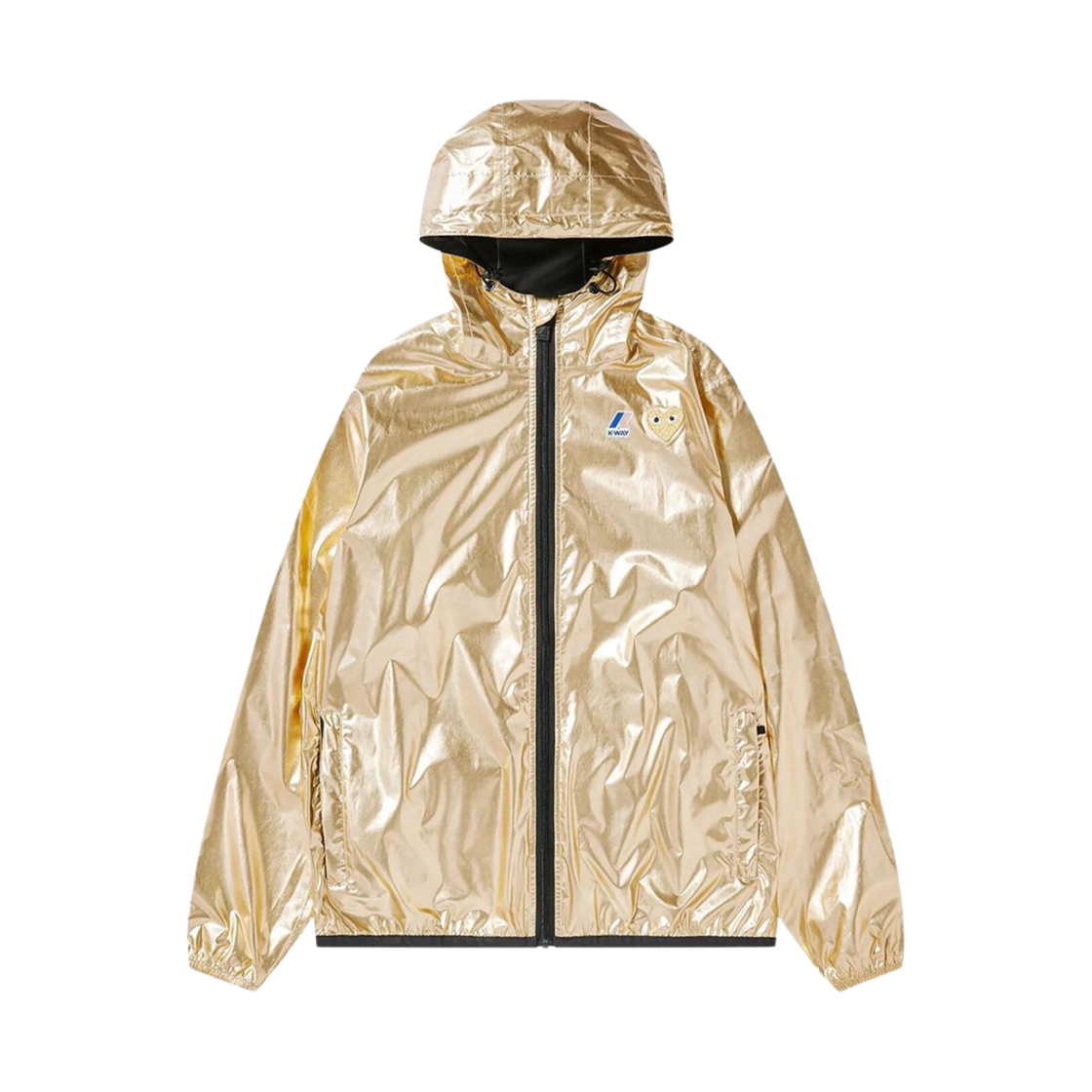 AZ-J508-051-1 Play Comme des Garcons x K-Way Emblem Jacket Gold