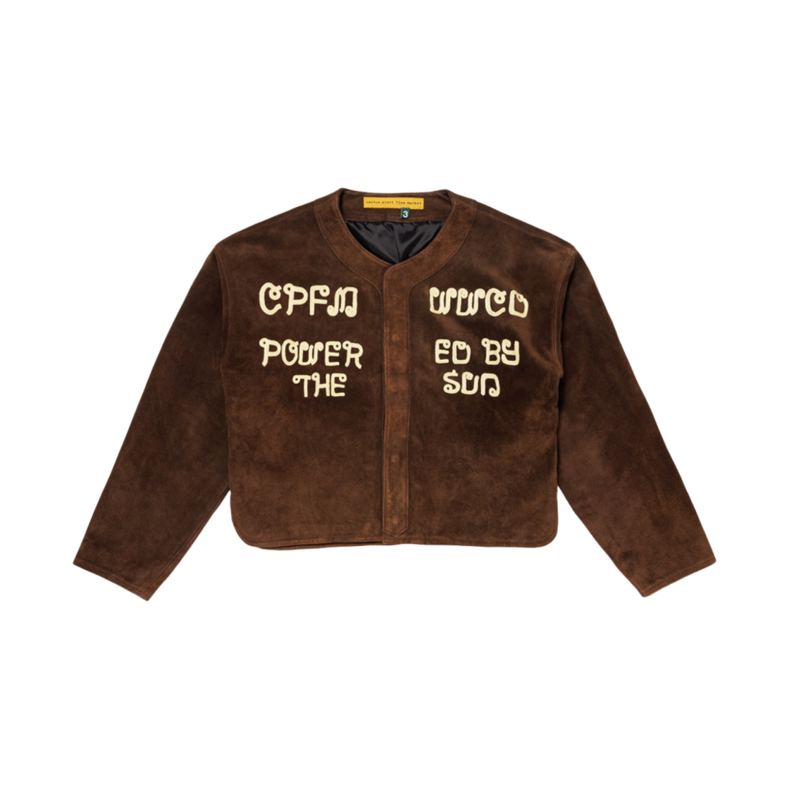 CP09JK001 Cactus Plant Flea Market WWCD Suede Baseball Top Brown