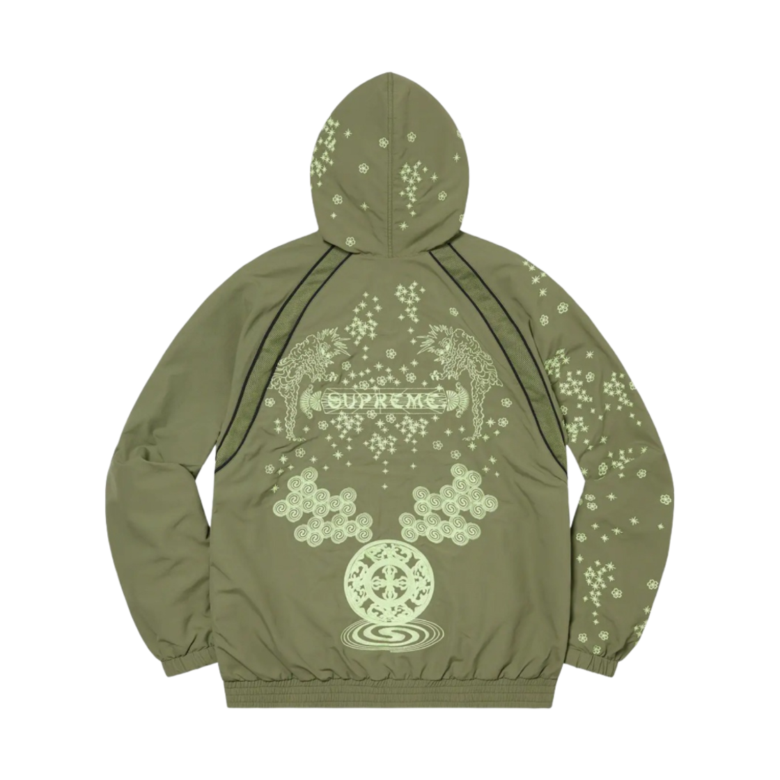 슈프림 AOI 글로우 인 더 다크 트랙 자켓 올리브 - 22SS
