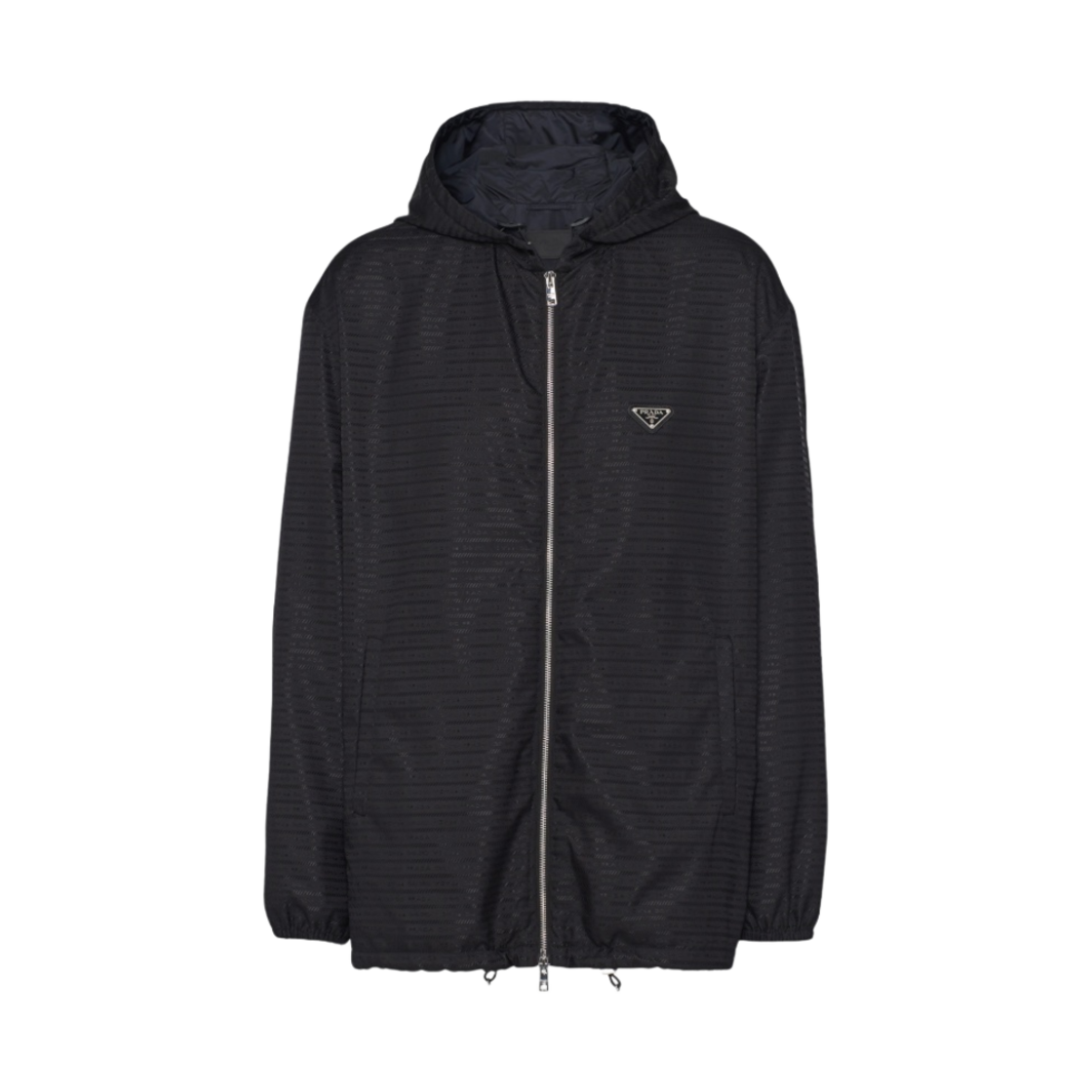 프라다 리나일론 후드 자켓 블랙(Prada Re-Nylon Hooded Jacket Black) - 1