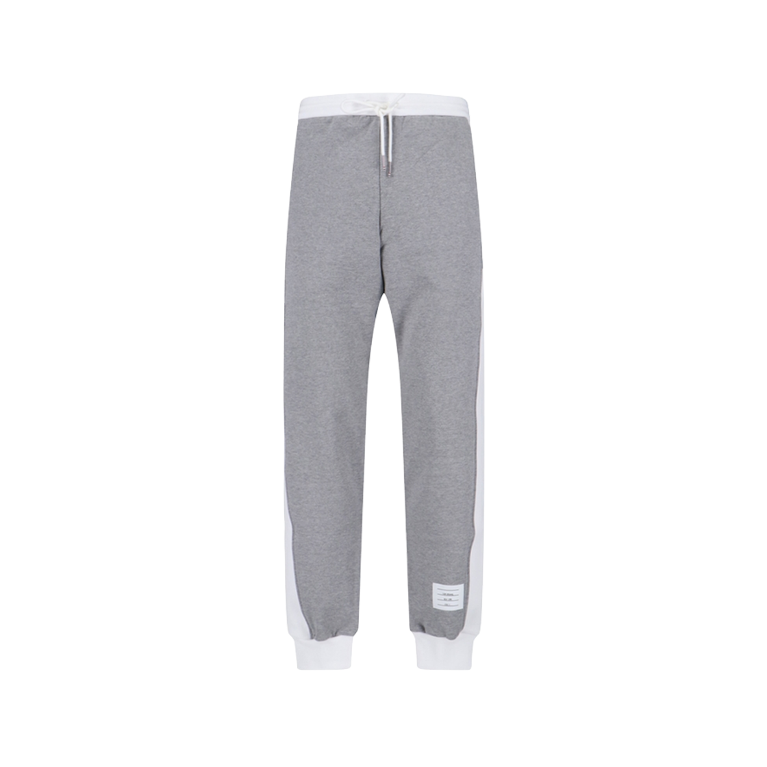 MJQ213A-03037-055 Thom Browne Classic 4-Bar Jersey Loopback Sweatpants Light Grey